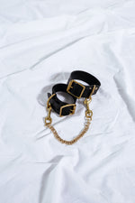 Something Wicked One Inch Leather Handcuffs
